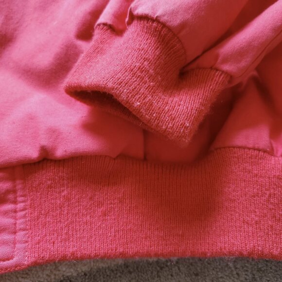 Vtg Oscar de la Renta Red Cotton Blouson Jacket | Large - Picture 6 of 9